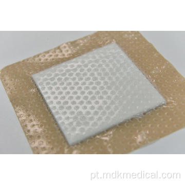 Molho de espuma absorvente de silicone macio 10x10cm para cuidados de ferimento